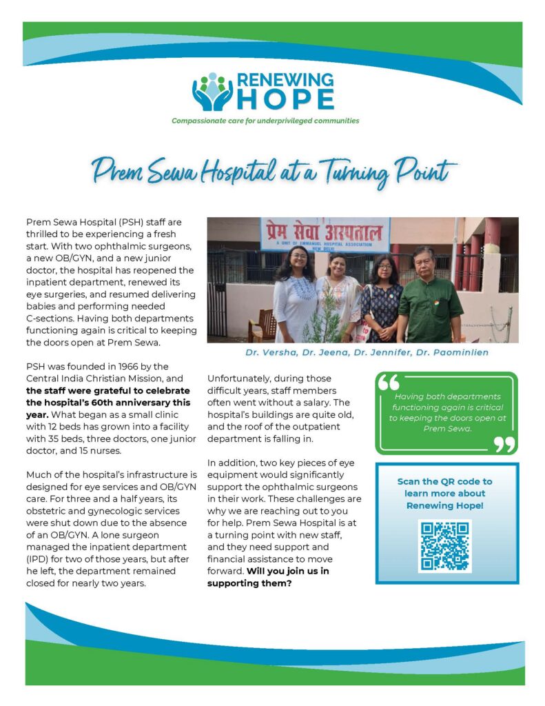 Renewing Hope and Healing at Prem Sewa